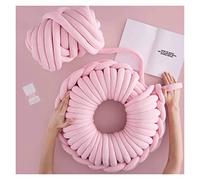 AFQBOEQXY Fils à Tricoter à la Main, Cotton Chunky Yarn for Hand Knitting Crochet Arm Knitting DIY Multicolor(Pink 0.5KG)