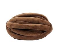 AFQBOEQXY Fils à Tricoter à la Main, Super Chunky Knit Crochet Hand Knitting Yarn Multicolor DIY Blanket Pillow Animal Nest(Coffee)