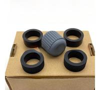 AFRCNEJJ Rouleau d'alimentation de Scanner Haute Vitesse Compatible avec Panasonic KV-S5046H KV-SS039 KV-S2087 KV-SS060 KV-5076H KV-S5055C KV-SS063(5pcs picku Rubber)