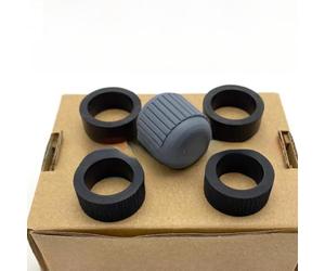 AFRCNEJJ Rouleau d'alimentation de Scanner Haute Vitesse Compatible avec Panasonic KV-S5046H KV-SS039 KV-S2087 KV-SS060 KV-5076H KV-S5055C KV-SS063(5pcs picku Rubber)