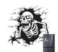 Afres De La Fenêtre Du Crâne - Suivi De La Fenêtre De La Salle De Bain, Autocollants D'Halloween Effrayants | Halloween Horreur Agures, Décalcomanies Portables De Tigles, Décorations D'Ascension De V