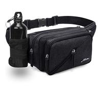 Afreter Sac Banane étanche pour Homme et Femme avec Support pour Bouteille d'eau et Sangle réglable adapté pour l'extérieur, l'entraînement, Les Voyages, la randonnée, Le Cyclisme, la Promenade du,