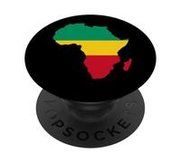 Africa Colors Carte de l'Afrique PopSockets PopGrip Adhésif