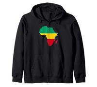 Africa Colors Carte de l'Afrique Sweat à Capuche