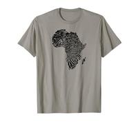 Africa Continent ADN Empreinte Digitale African Black Pride Meme T-Shirt