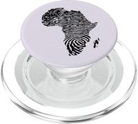 Africa Continent ADN Empreinte Digitale African Black Pride PopSockets PopGrip pour MagSafe