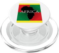 Africa Continent Rouge Noir Vert PopSockets PopGrip pour MagSafe
