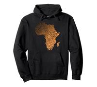 Africa DNA Fingerprint Carte de l'Afrique dans Les Nuances de mélanine Sweat à Capuche