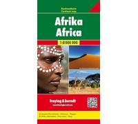 Africa Map, Pleated Physical/Political 1:8 000 000