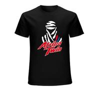 Africa Twin T-shirts hommes hauts à manches courtes Afrique Twin Moto T-shirt T-shirts en coton pour homme T-shirt noir, Noir , XL
