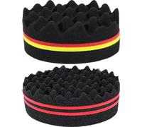Africain Magic Barber Sponge Hair Sponge Bross pour L' Twist Twist Sponge Double Face Magic Curl Wave Hair Sponge for Home