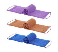 Africain Net Sponge 3pcs Labour Saune élargit Long Africain Net Figne Mesh pliable Afrique exfoliant Net Sponge pour les hommes Femmes avec une corde à main, Sponge africaine