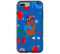 Africain Noir Rosie la riveteuse Rockabilly fantaisiste ww2 Coque pour iPhone 7 Plus/8 Plus