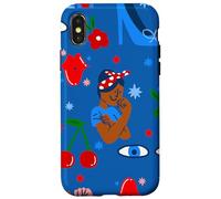 Africain Noir Rosie la riveteuse Rockabilly fantaisiste ww2 Coque pour iPhone X/XS
