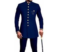Africain Pour Hommes Ensemble 2 Pièces Dashiki Chemise Et Pantalon Tenues Traditionnelles Costume Formel Survêtement Africain Coupe Ajustée Fête Des Traditions Vêtements (Color : 4, Size : M)
