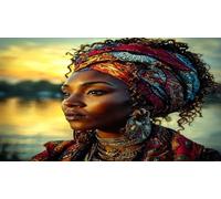 Africaine Puzzle 1000 pièces Educa Jouet en Bois Cadeau Unique Décoration Intérieure Jeu éduchatif Challenge Toy pour Adultes & Enfants des 14 Ans 75x50cm/1000pcs