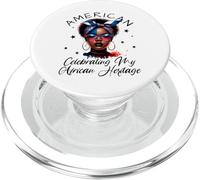 African American Celebrating My African Heritage Sunglasses PopSockets PopGrip pour MagSafe
