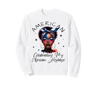African American Celebrating My African Heritage Sunglasses Sweatshirt