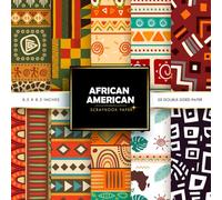African American Scrapbook Paper: Double-Sided Decorative Craft Papers for JunkJournals, Wrapping, Card Making, Mixed Media & More