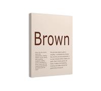 African American Wall-Art Decor Brown Definition Melanin Black Pride Canvas Print For Bedroom Living Room Office Home