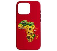 African Animal Map Juneteenth Flag Colors Pride Black Africa Coque pour iPhone 16 Pro