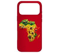 African Animal Map Juneteenth Flag Colors Pride Black Africa Coque pour iPhone 17 Pro Max