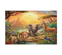 African Animal Puzzles Adultes 1000 Pièces en Bois, Jouet De Puzzle De Défi De Cerveau pour des EnfFourmis, D’Intelligence （75×50cm）