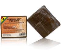 African Black Soap-6 Oz / 170 G-Organic Bar For Acne,Eczema Treatment,Dry Skin,Dark Spots Remover,Face And Body Wash-With Shea Butter,Cocoa Butter And Coconut Oil,For Women And Men