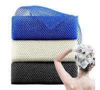 African Net - Brosse pour le corps africain | Filet de douche africain 3, filet exfoliant africain, brosse pour le corps de douche, design en maille très élastique pour un usage quotidien, adultes et