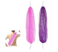 African Net Sponge Authentic, 30 x 60 cm, éponge africaine en maille filet africaine authentique, serviette de douche exfoliante antibactérienne africaine, serviette de douche, soin du corps (violet