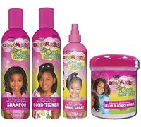 African Pride - Dream Kids Shampooing Démêlant, Après-shampoing, Spray Braid & Après-shampooing sans rinçage