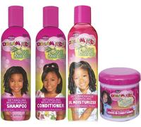 African Pride - Lot De 4 Soins Démêlants Olive Miracle - Shampoing 355 Ml/Après-Shampoing 355 Ml/Huile Hydratante 236 Ml/Après-Shampoing Sans Rinçage 425 G[H448]