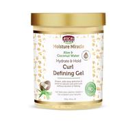 African Pride Moisture Miracle Hydrate & Hold Curl Defining Gel pour cheveux bouclés et bouclés, contrôle les frisottis, hydrate, définit les boucles et les boucles, sans flocons, 510,3 g