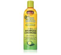 African Pride Olive Miracle 2 en 1 Shampooing et Après-Shampooing 355 ml - 440128
