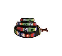 African Rainbow Craft Collier pour Chien, Collier pour Chien Fait Main en Cuir véritable, doublé Doux et Durable, Design Luxueux et Ajustable - Maragoli (Medium / 25-35cm)