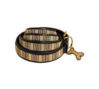African Rainbow Craft Collier pour Chien, Collier pour Chien Fait Main en Cuir véritable, doublé Doux et Durable, Design Luxueux et Ajustable - Blue Nile (Medium / 25-35cm)