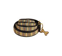 African Rainbow Craft Collier pour Chien, Collier pour Chien Fait Main en Cuir véritable, doublé Doux et Durable, Design Luxueux et Ajustable - Blue Nile (Small / 20-30cm)