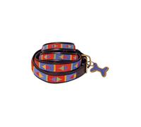 African Rainbow Craft Collier pour Chien, Collier pour Chien Fait Main en Cuir véritable, doublé Doux et Durable, Design Luxueux et Ajustable - PokotRed (Medium / 25-35cm)