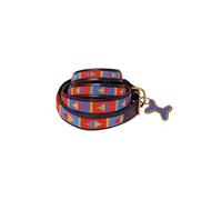 African Rainbow Craft Collier pour Chien, Collier pour Chien Fait Main en Cuir véritable, doublé Doux et Durable, Design Luxueux et Ajustable - PokotRed (Large / 40-60cm)