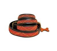 African Rainbow Craft Collier pour Chien, Collier pour Chien Fait Main en Cuir véritable, doublé Doux et Durable, Design Luxueux et Ajustable - Kabaka Neon (Medium / 25-35cm)