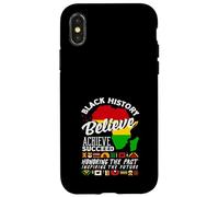 African Roots Black History Croire Réaliser Le Passé et Le Futur Coque pour iPhone X/XS