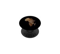 African Roots Carte de l'Afrique Afro-Américaine à Empreintes Digit PopSockets PopGrip Adhésif