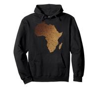 African Roots Carte de l'Afrique Afro-Américaine à Empreintes Digit Sweat à Capuche