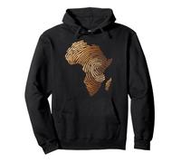 African Roots Carte de l'Afrique Afro-Américaine à Empreintes Digit Sweat à Capuche