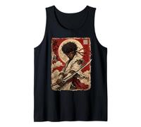 African Samurai Japanese Warrior Anime Katana Ronin Débardeur