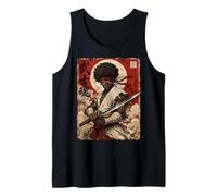African Samurai Japanese Warrior Anime Katana Ronin Débardeur