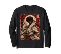 African Samurai Japanese Warrior Anime Katana Ronin Manche Longue