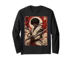 African Samurai Japanese Warrior Anime Katana Ronin Manche Longue