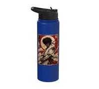African Samurai Japanese Warrior Anime Katana Ronin Stainless Steel Insulated Water Bottle