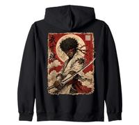 African Samurai Japanese Warrior Anime Katana Ronin Sweat à Capuche